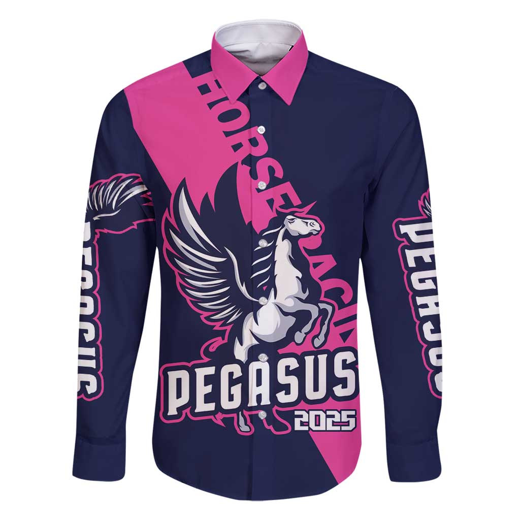 Personalized Pegasus Horse Racing 2025 Family Matching Summer Maxi Dress and Hawaiian Shirt Where Champions Rise - Wonder Print Shop