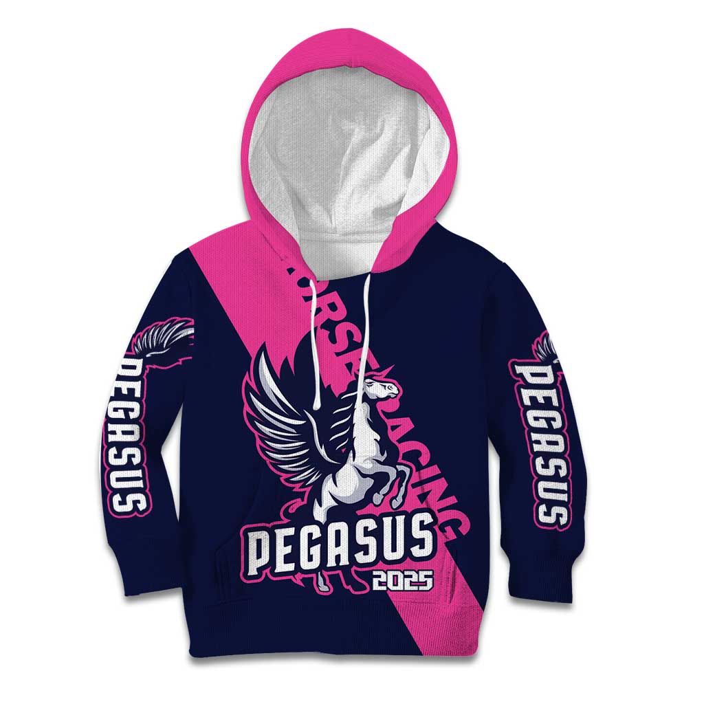 Personalized Pegasus Horse Racing 2025 Kid Hoodie Where Champions Rise - Wonder Print Shop