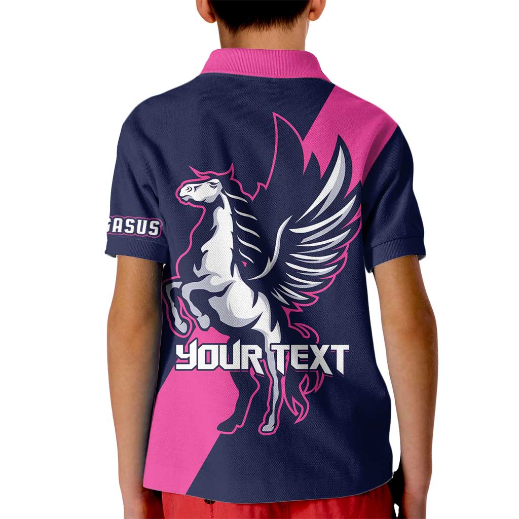 Personalized Pegasus Horse Racing 2025 Kid Polo Shirt Where Champions Rise - Wonder Print Shop