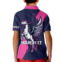 Personalized Pegasus Horse Racing 2025 Kid Polo Shirt Where Champions Rise - Wonder Print Shop