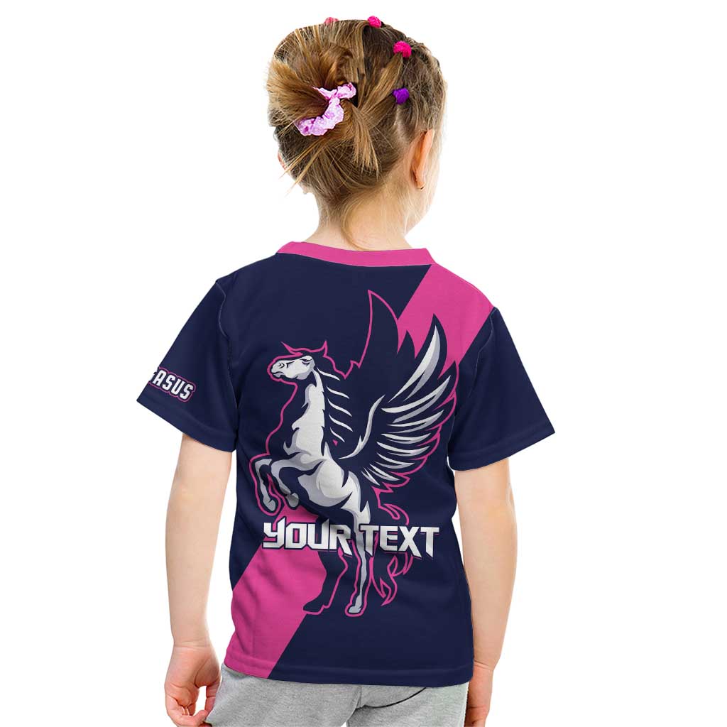 Personalized Pegasus Horse Racing 2025 Kid T Shirt Where Champions Rise - Wonder Print Shop