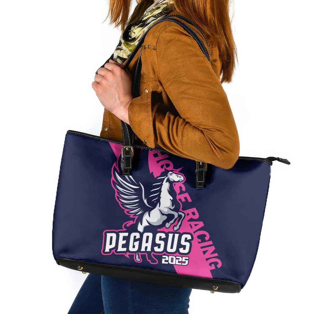 Pegasus Horse Racing 2025 Leather Tote Bag Where Champions Rise