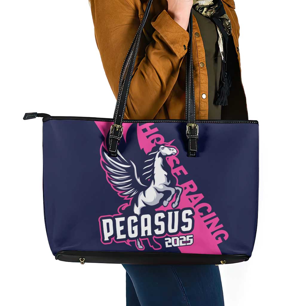Pegasus Horse Racing 2025 Leather Tote Bag Where Champions Rise