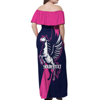 Personalized Pegasus Horse Racing 2025 Off Shoulder Maxi Dress Where Champions Rise - Wonder Print Shop
