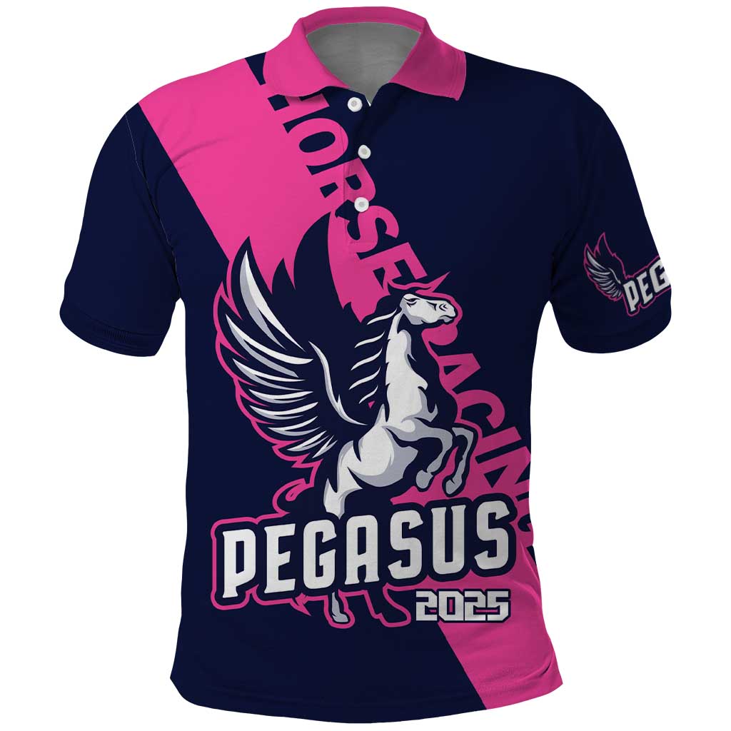 Personalized Pegasus Horse Racing 2025 Polo Shirt Where Champions Rise - Wonder Print Shop
