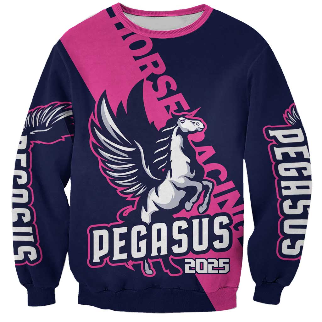 Personalized Pegasus Horse Racing 2025 Sweatshirt Where Champions Rise - Wonder Print Shop