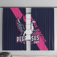 Pegasus Horse Racing 2025 Window Curtain Where Champions Rise - Wonder Print Shop