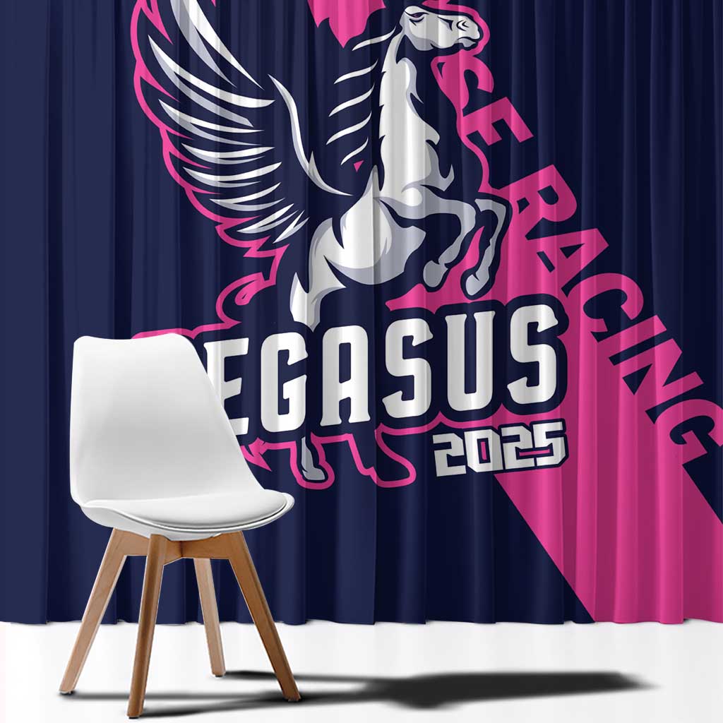 Pegasus Horse Racing 2025 Window Curtain Where Champions Rise - Wonder Print Shop