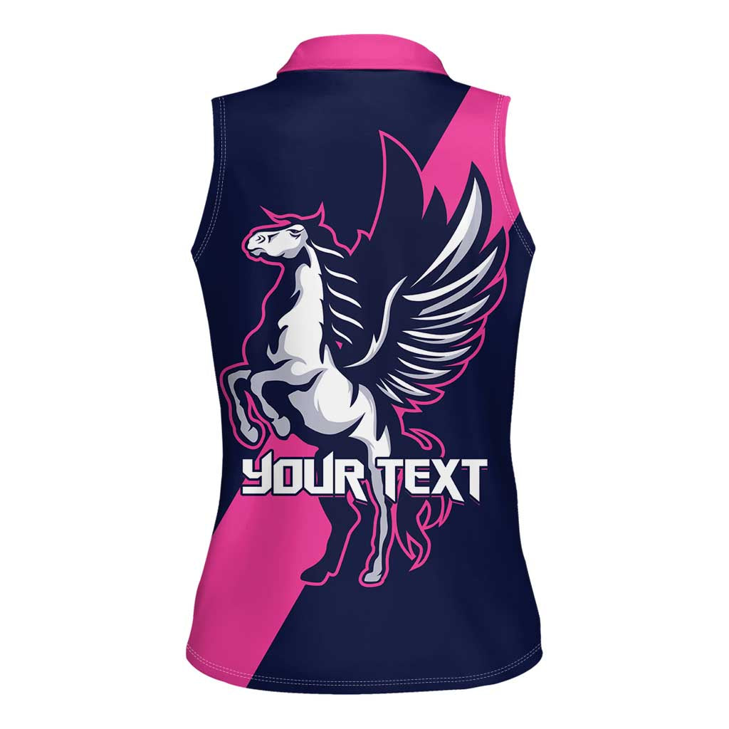 Personalized Pegasus Horse Racing 2025 Women Sleeveless Polo Shirt Where Champions Rise - Wonder Print Shop