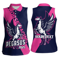 Personalized Pegasus Horse Racing 2025 Women Sleeveless Polo Shirt Where Champions Rise - Wonder Print Shop