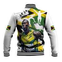 Jamaica Baseball Jacket Proud to be Lightning Bolt - Wonder Print Shop