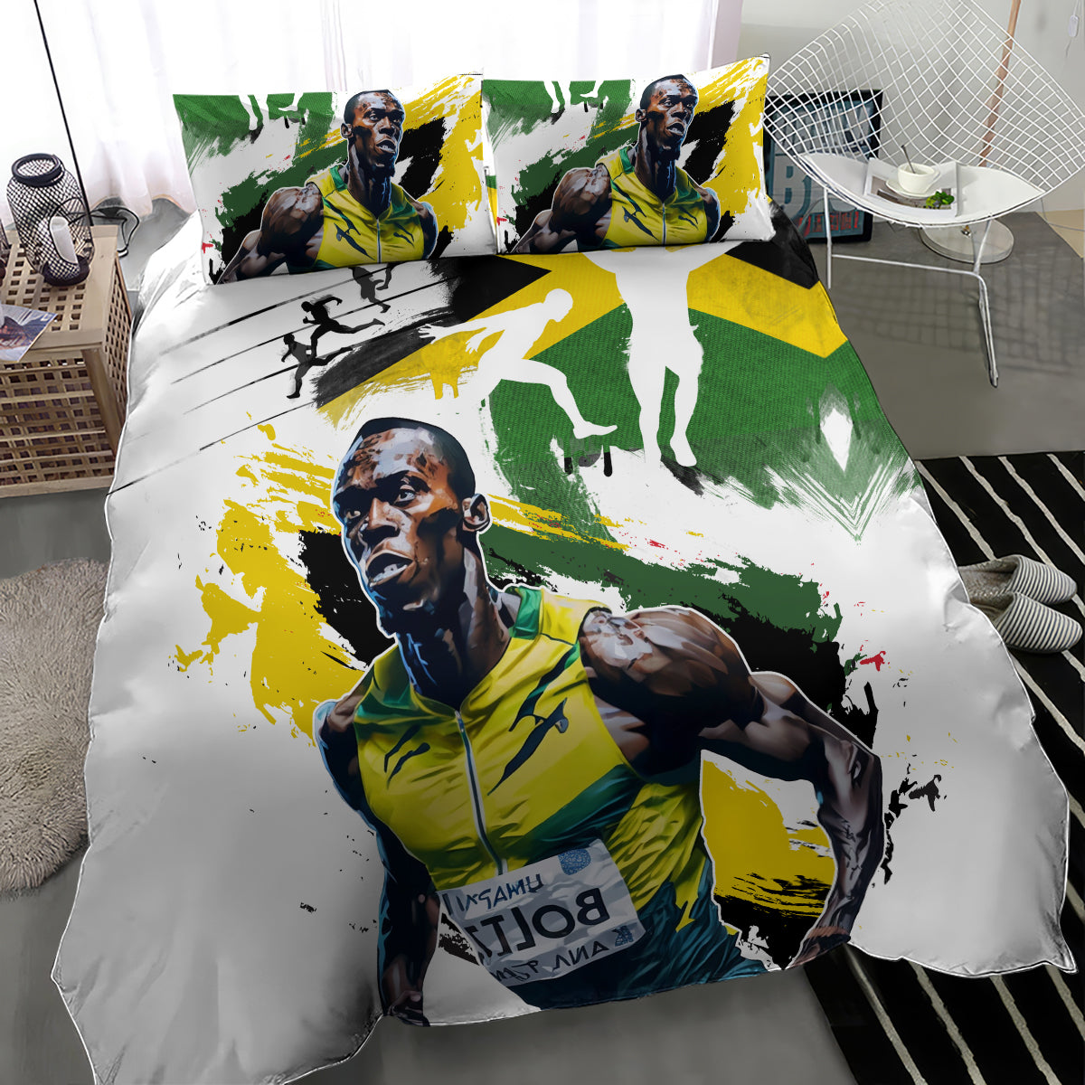 Jamaica Bedding Set Proud to be Lightning Bolt - Wonder Print Shop