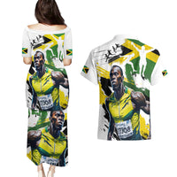 Jamaica Couples Matching Puletasi and Hawaiian Shirt Proud to be Lightning Bolt - Wonder Print Shop