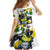 Jamaica Family Matching Off Shoulder Short Dress and Hawaiian Shirt Proud to be Lightning Bolt - Wonder Print Shop
