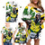 Jamaica Family Matching Off Shoulder Short Dress and Hawaiian Shirt Proud to be Lightning Bolt - Wonder Print Shop