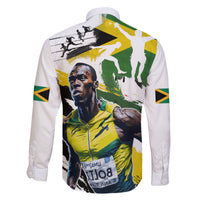 Jamaica Family Matching Off Shoulder Short Dress and Hawaiian Shirt Proud to be Lightning Bolt - Wonder Print Shop