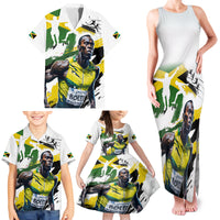 Jamaica Family Matching Tank Maxi Dress and Hawaiian Shirt Proud to be Lightning Bolt - Wonder Print Shop