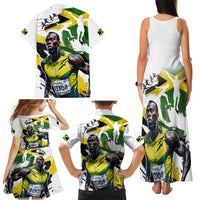 Jamaica Family Matching Tank Maxi Dress and Hawaiian Shirt Proud to be Lightning Bolt - Wonder Print Shop
