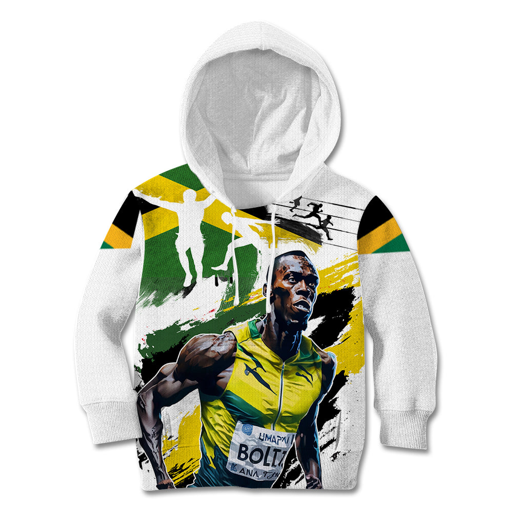 Jamaica Kid Hoodie Proud to be Lightning Bolt - Wonder Print Shop