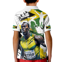 Jamaica Kid Polo Shirt Proud to be Lightning Bolt - Wonder Print Shop