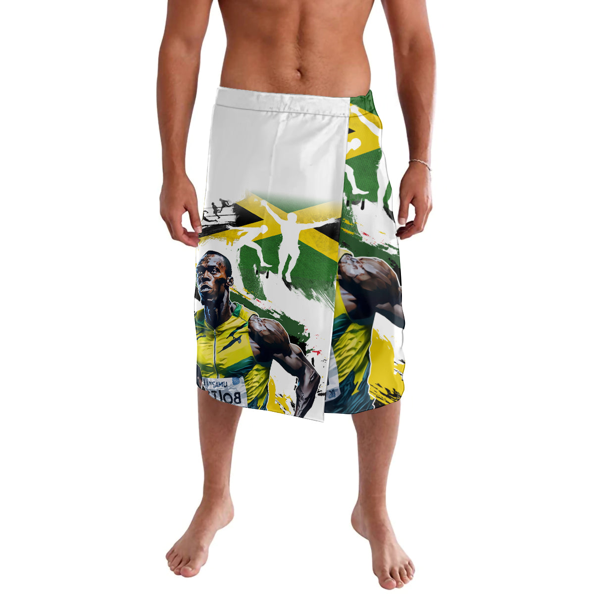 Jamaica Lavalava Proud to be Lightning Bolt - Wonder Print Shop