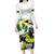 Jamaica Long Sleeve Bodycon Dress Proud to be Lightning Bolt - Wonder Print Shop