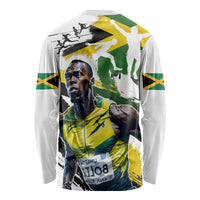 Jamaica Long Sleeve Shirt Proud to be Lightning Bolt - Wonder Print Shop