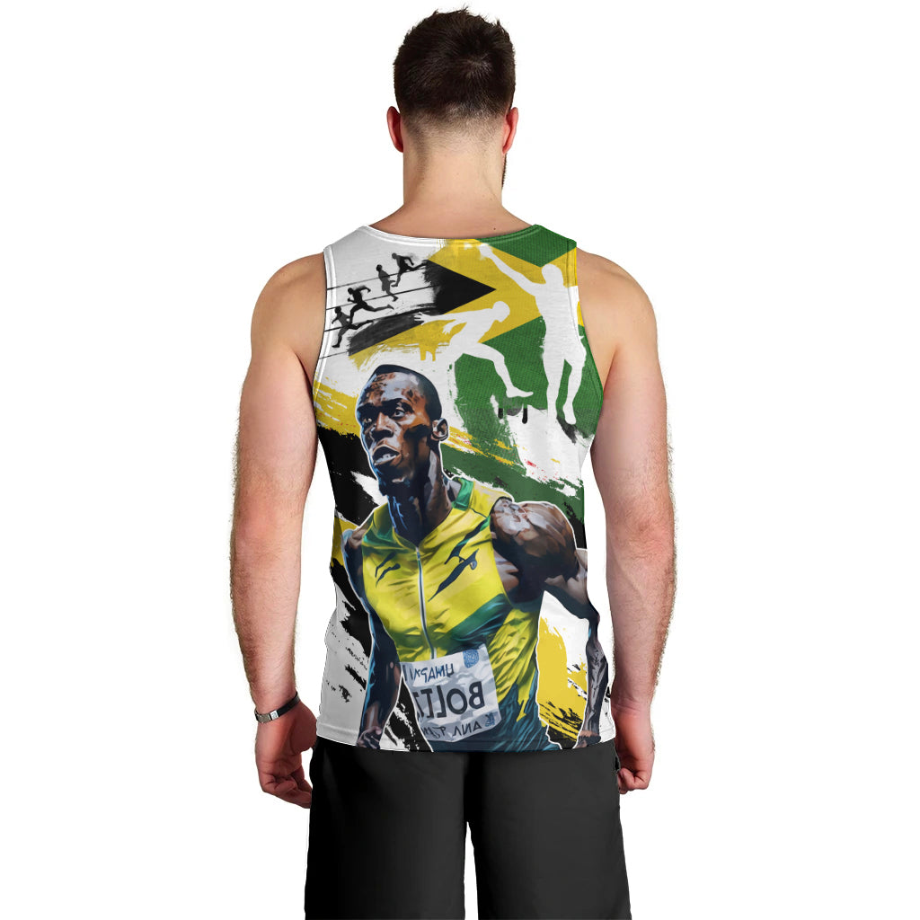 Jamaica Men Tank Top Proud to be Lightning Bolt - Wonder Print Shop