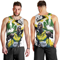 Jamaica Men Tank Top Proud to be Lightning Bolt - Wonder Print Shop