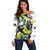 Jamaica Off Shoulder Sweater Proud to be Lightning Bolt - Wonder Print Shop