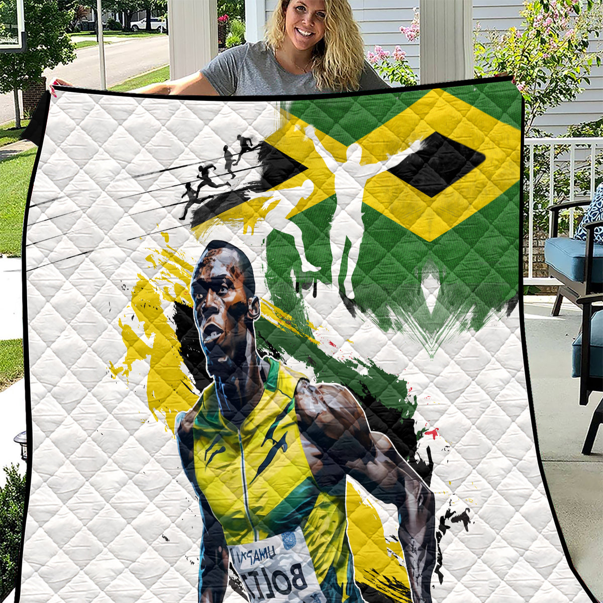 Jamaica Quilt Proud to be Lightning Bolt - Wonder Print Shop
