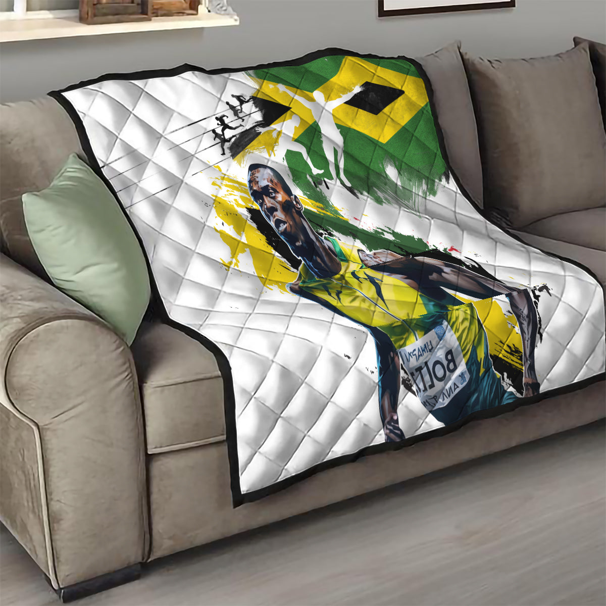 Jamaica Quilt Proud to be Lightning Bolt - Wonder Print Shop