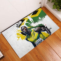 Jamaica Rubber Doormat Proud to be Lightning Bolt - Wonder Print Shop