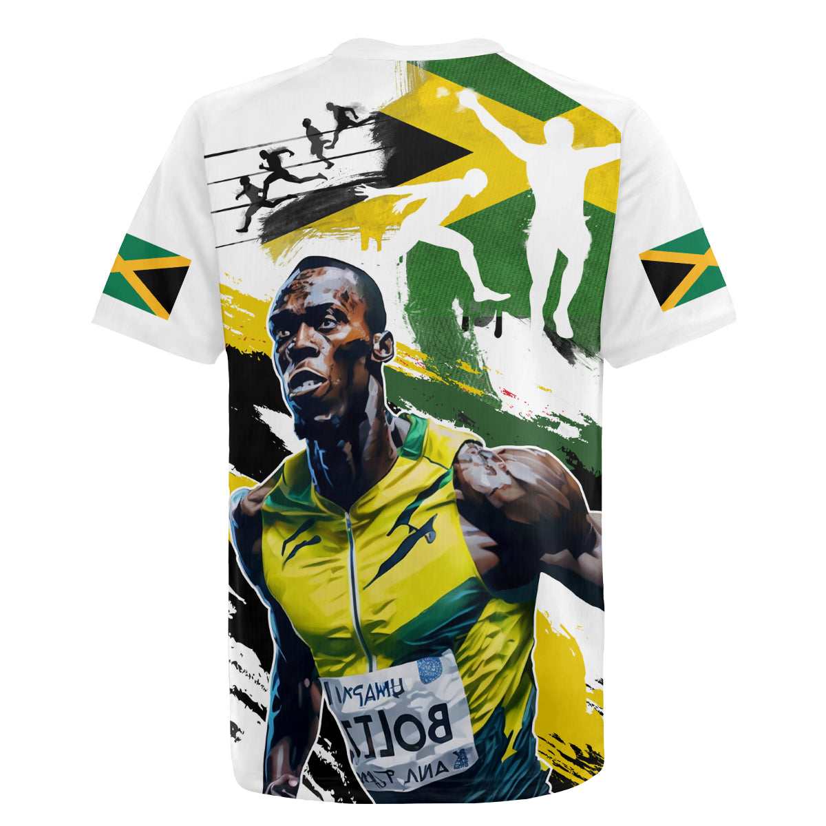 Jamaica Rugby Jersey Proud to be Lightning Bolt - Wonder Print Shop