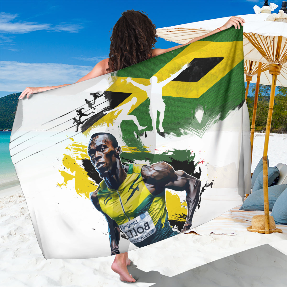 Jamaica Sarong Proud to be Lightning Bolt