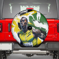 Jamaica Spare Tire Cover Proud to be Lightning Bolt - Wonder Print Shop