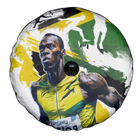 Jamaica Spare Tire Cover Proud to be Lightning Bolt - Wonder Print Shop