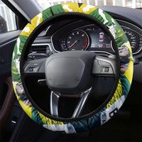Jamaica Steering Wheel Cover Proud to be Lightning Bolt - Wonder Print Shop