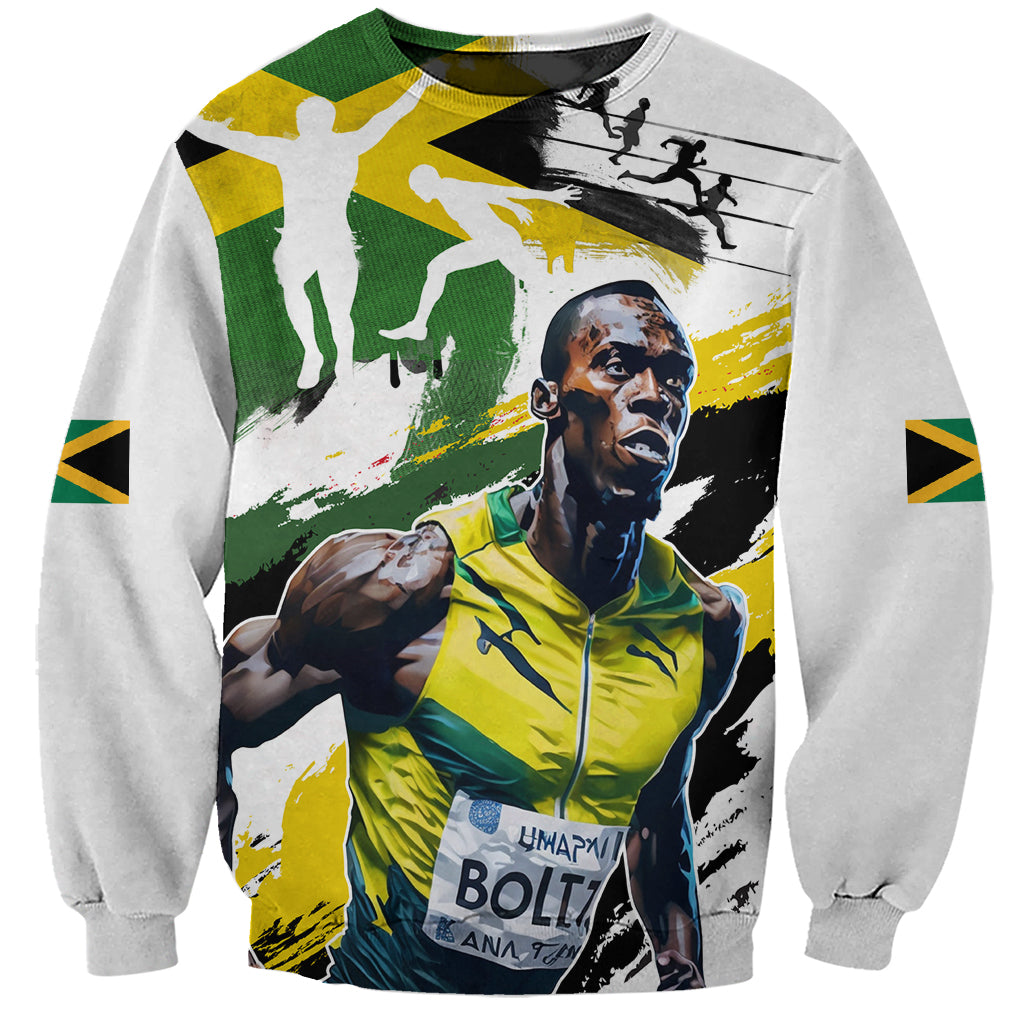 Jamaica Sweatshirt Proud to be Lightning Bolt - Wonder Print Shop