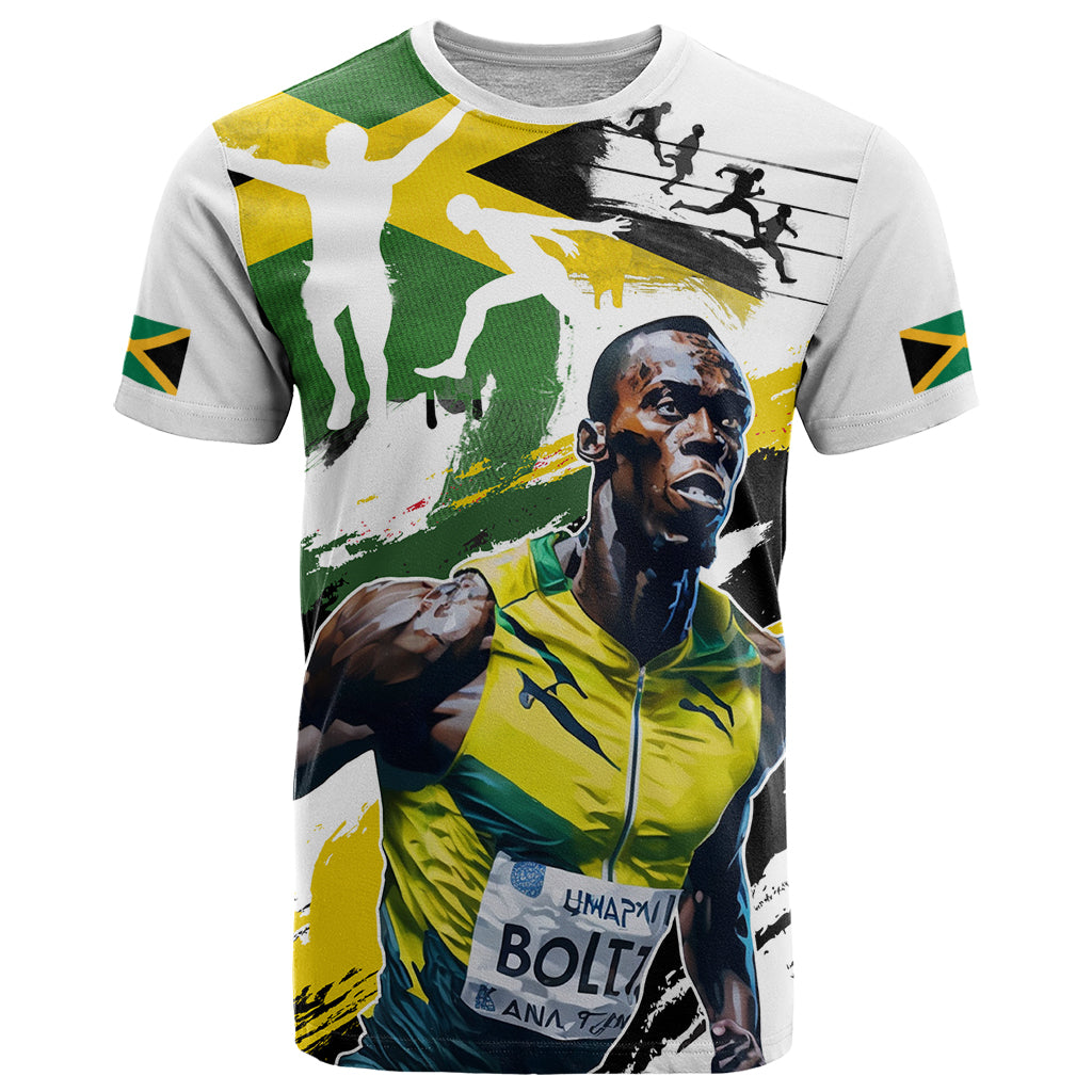 Jamaica T Shirt Proud to be Lightning Bolt - Wonder Print Shop