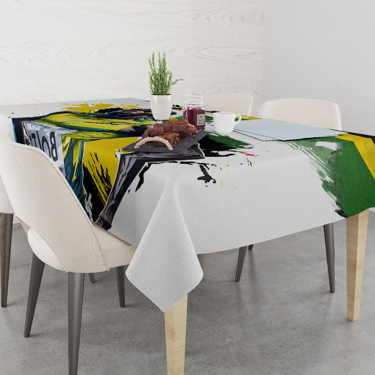 Jamaica Tablecloth Proud to be Lightning Bolt - Wonder Print Shop