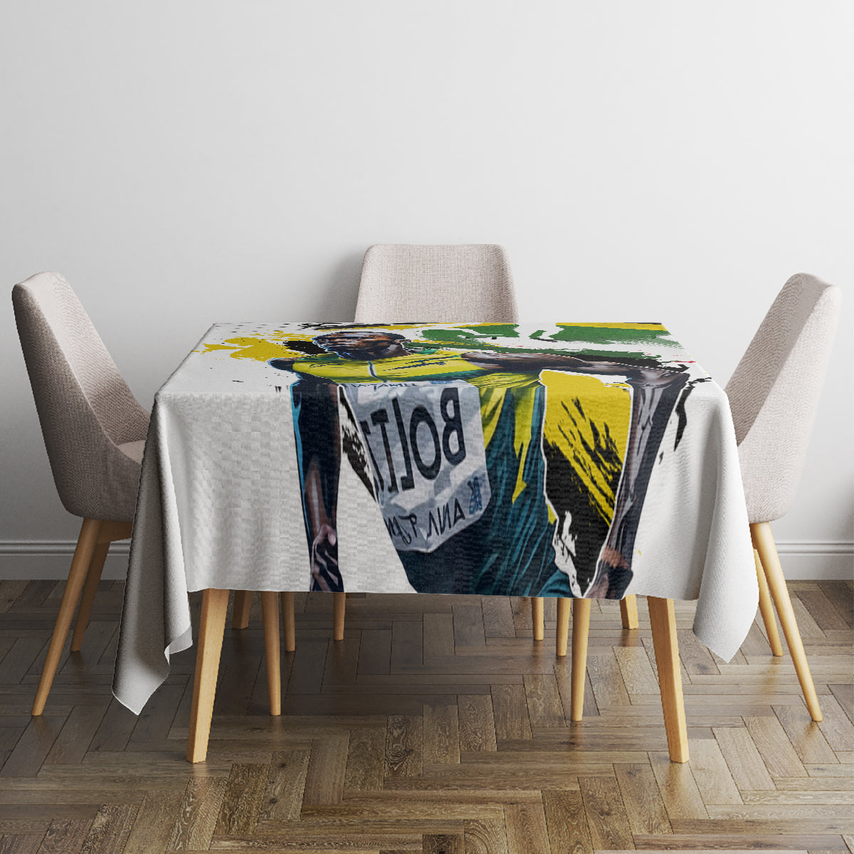 Jamaica Tablecloth Proud to be Lightning Bolt - Wonder Print Shop