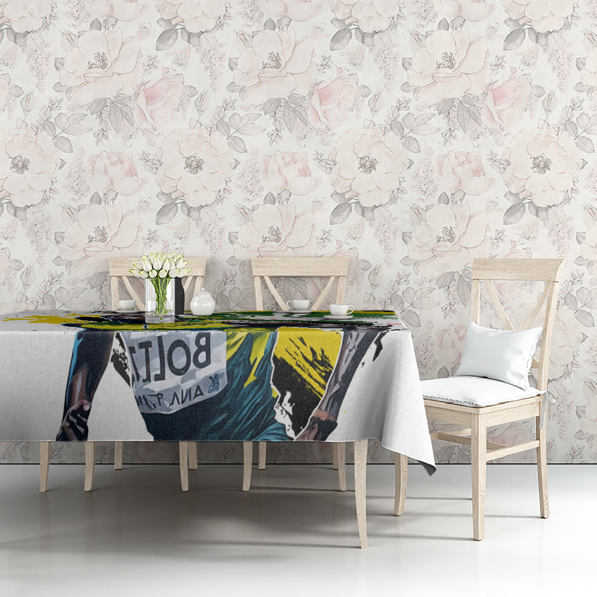 Jamaica Tablecloth Proud to be Lightning Bolt - Wonder Print Shop
