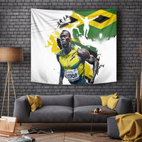Jamaica Tapestry Proud to be Lightning Bolt - Wonder Print Shop