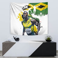 Jamaica Tapestry Proud to be Lightning Bolt - Wonder Print Shop