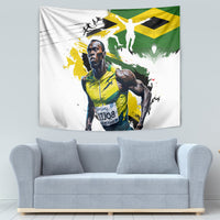 Jamaica Tapestry Proud to be Lightning Bolt - Wonder Print Shop