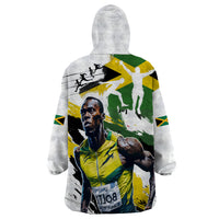 Jamaica Wearable Blanket Hoodie Proud to be Lightning Bolt - Wonder Print Shop