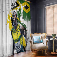 Jamaica Window Curtain Proud to be Lightning Bolt - Wonder Print Shop