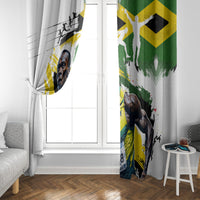 Jamaica Window Curtain Proud to be Lightning Bolt - Wonder Print Shop