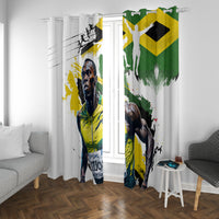 Jamaica Window Curtain Proud to be Lightning Bolt - Wonder Print Shop